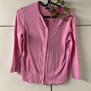 Ann Taylor pink cardigan size small